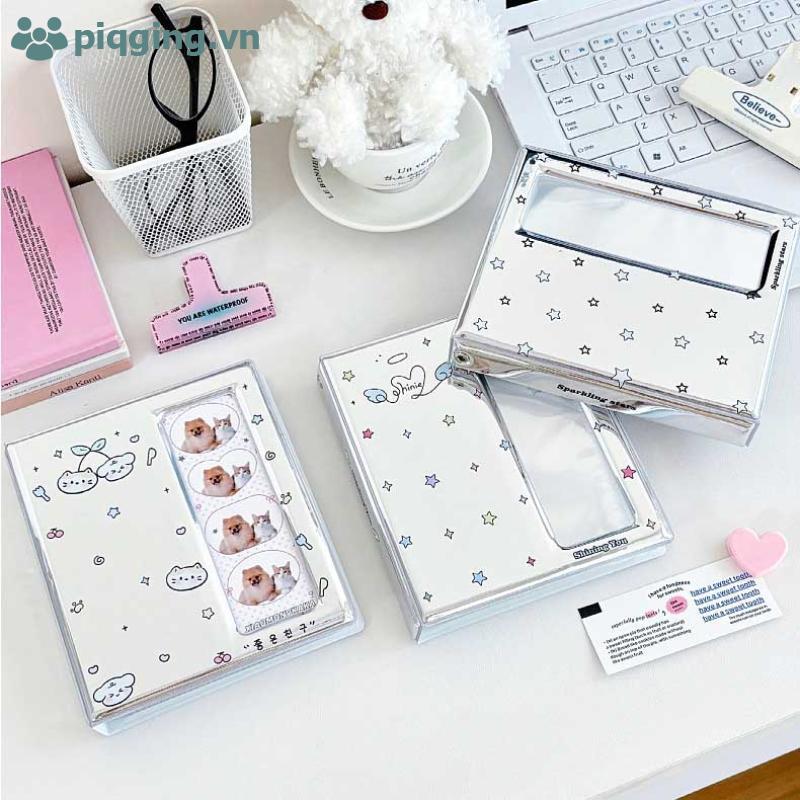 Album Ảnh Hoạt Hình Piqging 4 Lưới Cho 40 2x6 "Dải & 20 4x6" Ảnh VN