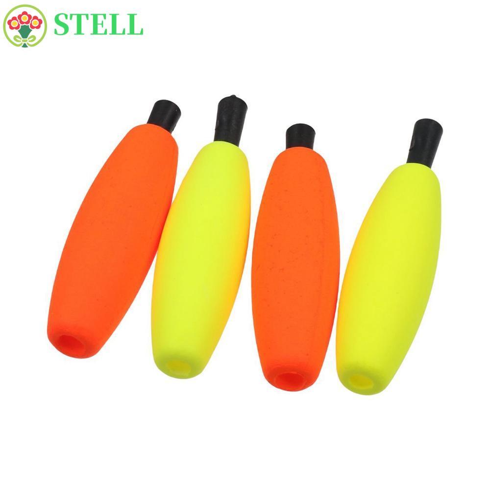 STELL 10 Chiếc Xì Gà Nổi, Có Ống Cắm Bọt Cứng Câu Cá Dài, Phao Nổi S M L XL Độ Cứng Cao Phao Câu Cá 