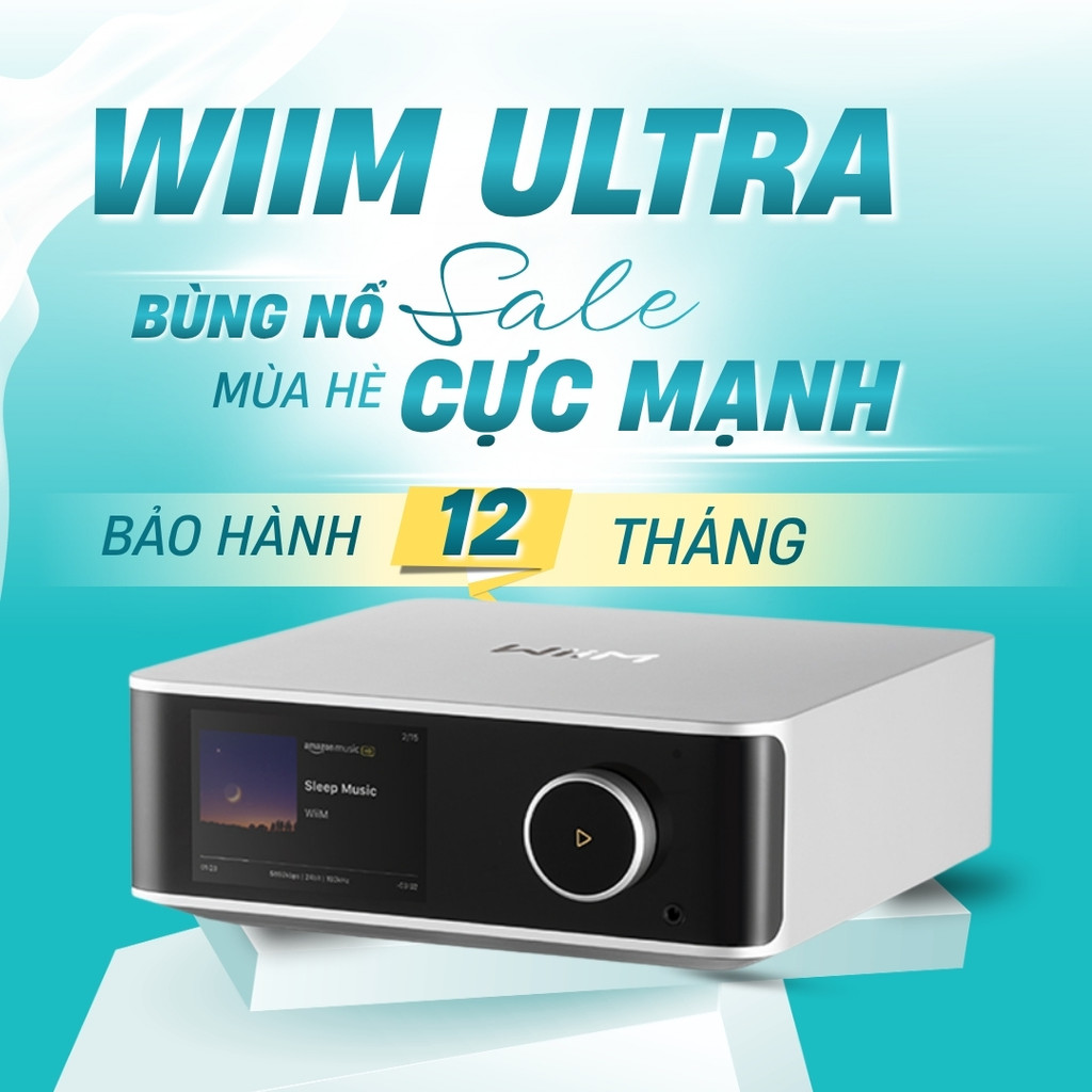 [Có bảo hành] WiiM Ultra Chính Hãng – Streamer Hi-Res, DAC ES9038Q2M, WiFi 6E, HDMI ARC, Sub Out, Mà