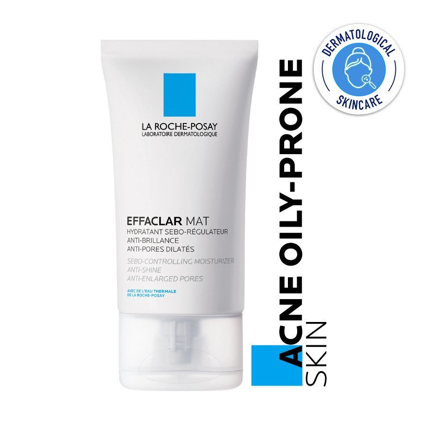 Kem dưỡng La Roche-Posay Effaclar Mat kiềm dầu se khít lỗ chân lông cho da dầu mụn dưỡng ẩm không bó