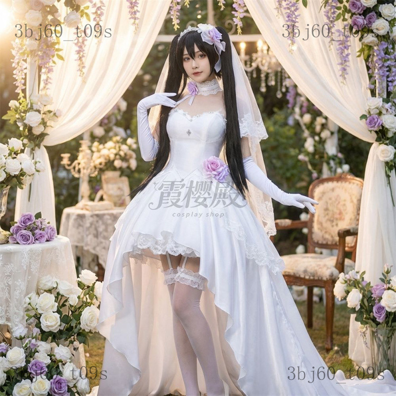Trang phục cosplay Hẹn Hò Trực Tiếp cos Váy cưới của Tokisaki Kurumi cosplay Bộ trang phục nữ anime 