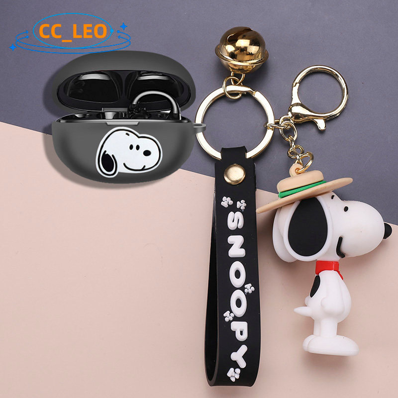 for EDIFIER Comfo Bass Case Silicone Soft Case Cartoon Penguin Keychain Cute Plush Pendant Suitable 