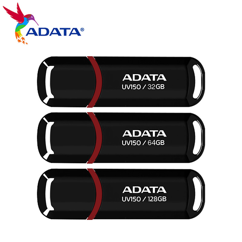 ADATA USB Flash Drive UV150 128GB 64GB 32GB Tốc Độ Cao USB 3.2 Gen 1 Đen / Đỏ Thẻ Nhớ Di Động Pendri