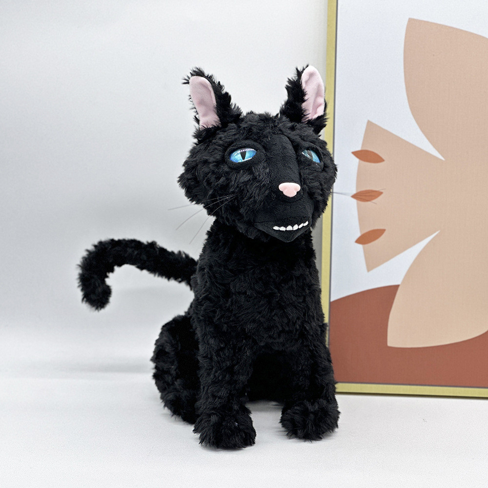 Mới Coraline Mèo Đen Sang Trọng Búp Bê Mềm Đồ Chơi Nhồi Bông Coraline Phim Quạt Merch, Ma Quái Dễ Th