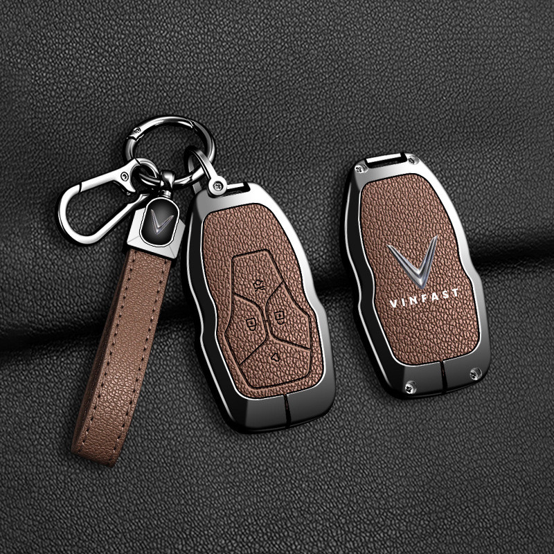 Thích hợp cho 2026 Phong cách mới Vinfast vf8 plus Key Cover VF8 VF9 VF6 VF5 VF7 Kim loại Khóa trọn 