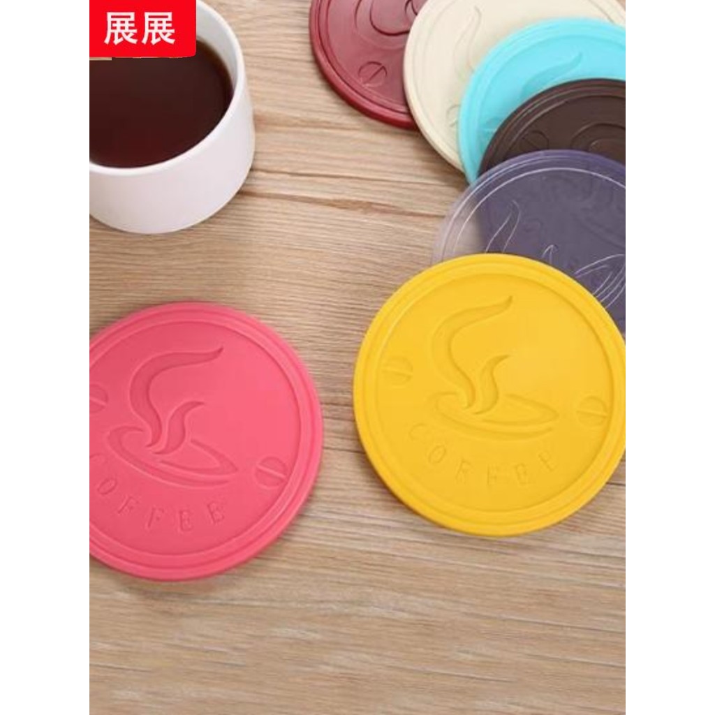 6 Miếng Dày Cà Phê Coaster Cách Nhiệt Miếng Retro Nhỏ Coaster Trà Coaster Nắp Cốc Nước súc Miệng Coa