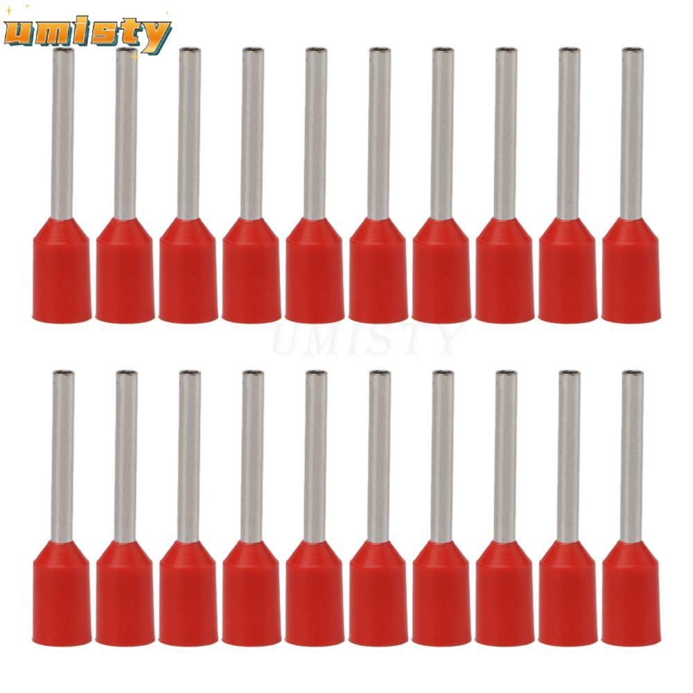 Thiết bị đầu cuối Ferrules cách nhiệt UMISTY 1000 chiếc, Bộ kết nối Ferrule dây đỏ E0510 / E0512, Lo