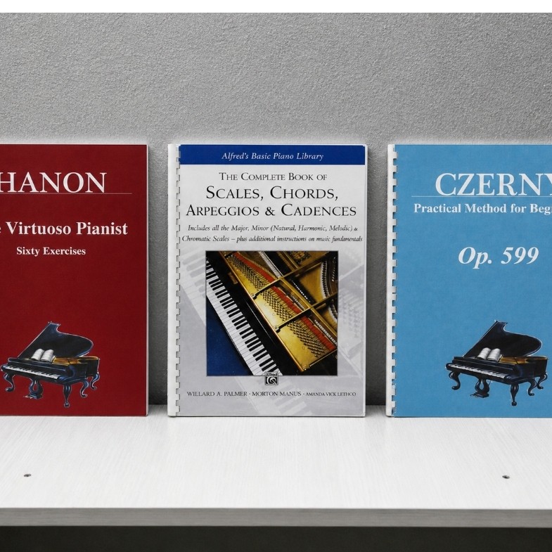 Giảm 15% khi mua combo 3 cuốn Hanon & Gam (Scales, Chords)  & Czerny Op. 599