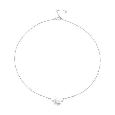 Dây cổ Bạc đính đá Disney|PNJ XMXMW000139