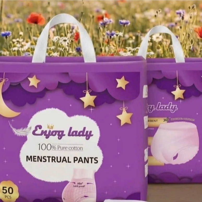 50 MIẾNG BVS DẠNG QUẦN ENJJOYLADY CAO CẤP SIÊU THẤM HÚT DÀNH CHO PHÁI ĐẸP SIZE(30-75)KG GIỐNG Y HÌNH