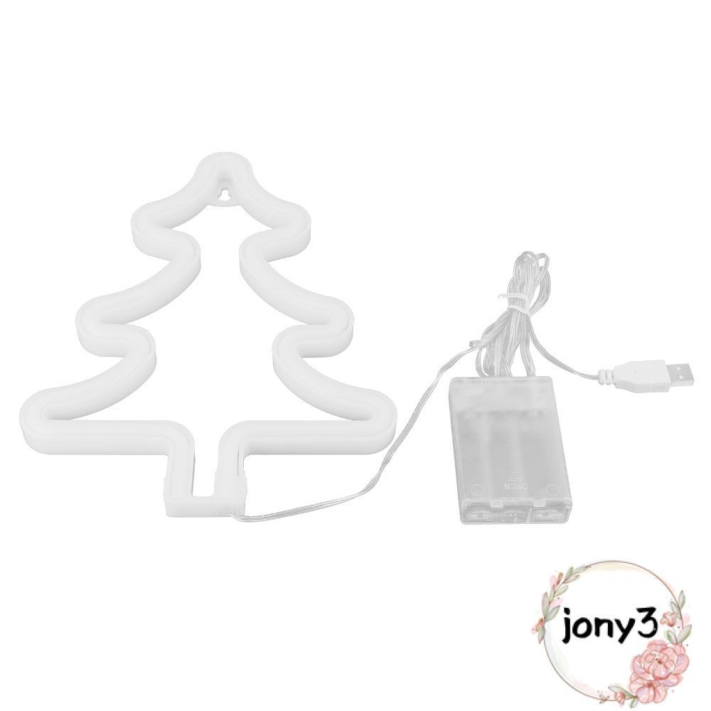 Đèn Neon JONY, Đèn LED Neon 5V USB hoặc chạy bằng pin, Đèn LED neon cây thông Noel hiện đại Tiệc Giá