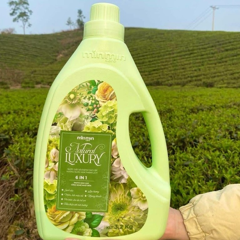Nước giặt xả sinh học enzym 6in1 (1 can 3,2kg) hương thanh lịch
