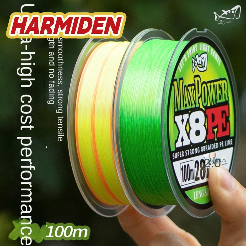 Ống chỉ đàn hồi HARMIDEN, Dây câu cá 100m, Dây đơn PE câu cá 2024 100m