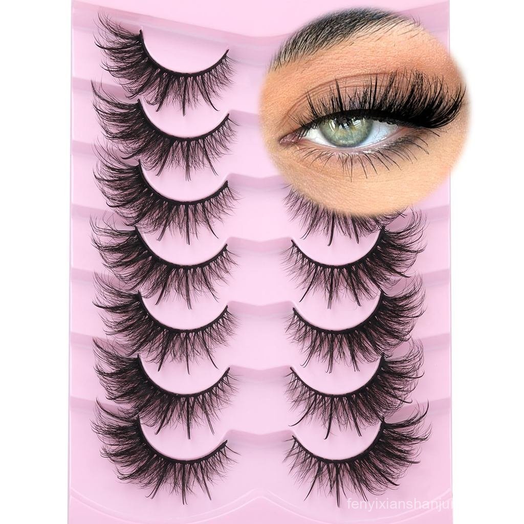 Lông mi mắt cáo Wispy Faux Mink Mi Volume Fairy Eye Mi trông giống như phần mở rộng Lông mi giả giả 