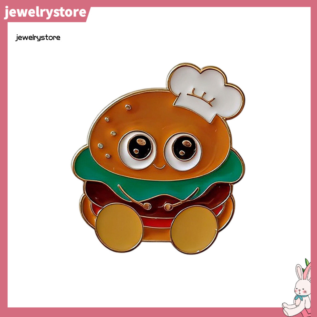 JET Men Food Pin Food Thổ Cẩm Thực Phẩm Dễ Thương Men Chân Set – Khoai Tây Chiên Pizza Slice Burger 