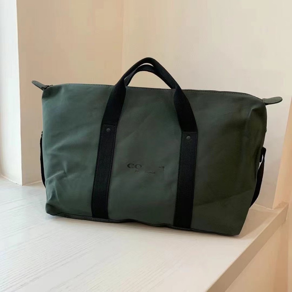 EOXD Travel bag, gym bag, dark green large-capacity storage handbag/shoulder bag