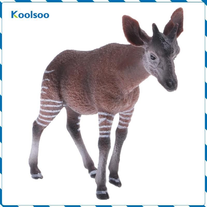 Koolsoo Okapi Động Vật Mô Hình Hình Hình Đồ Chơi Bé Trai Túi Phụ Ủng Hộ May Mắn Nhúng Pinata Giải Th