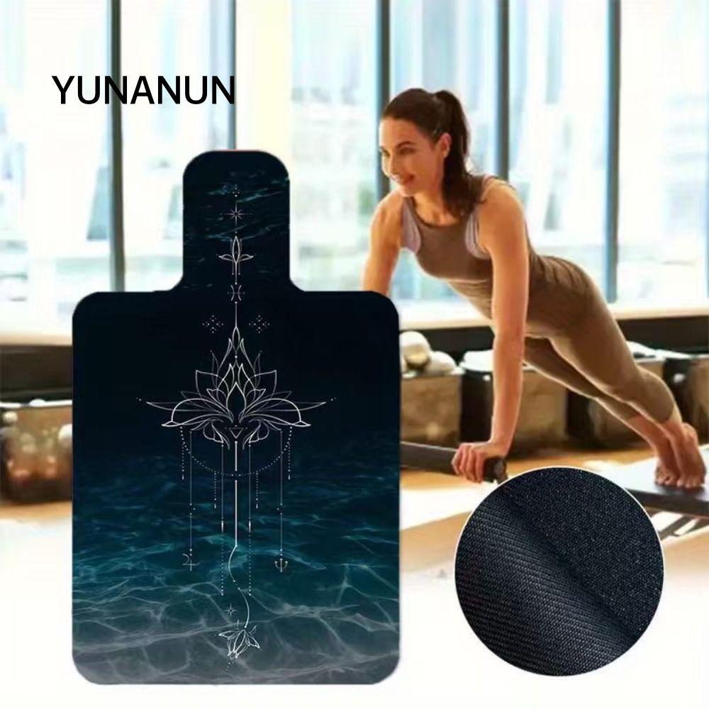 Thảm Pilates YUNAUN, Thảm cải cách Pilates lông cừu siêu mỏng, Máy cải cách Pilates thấm hút chống t