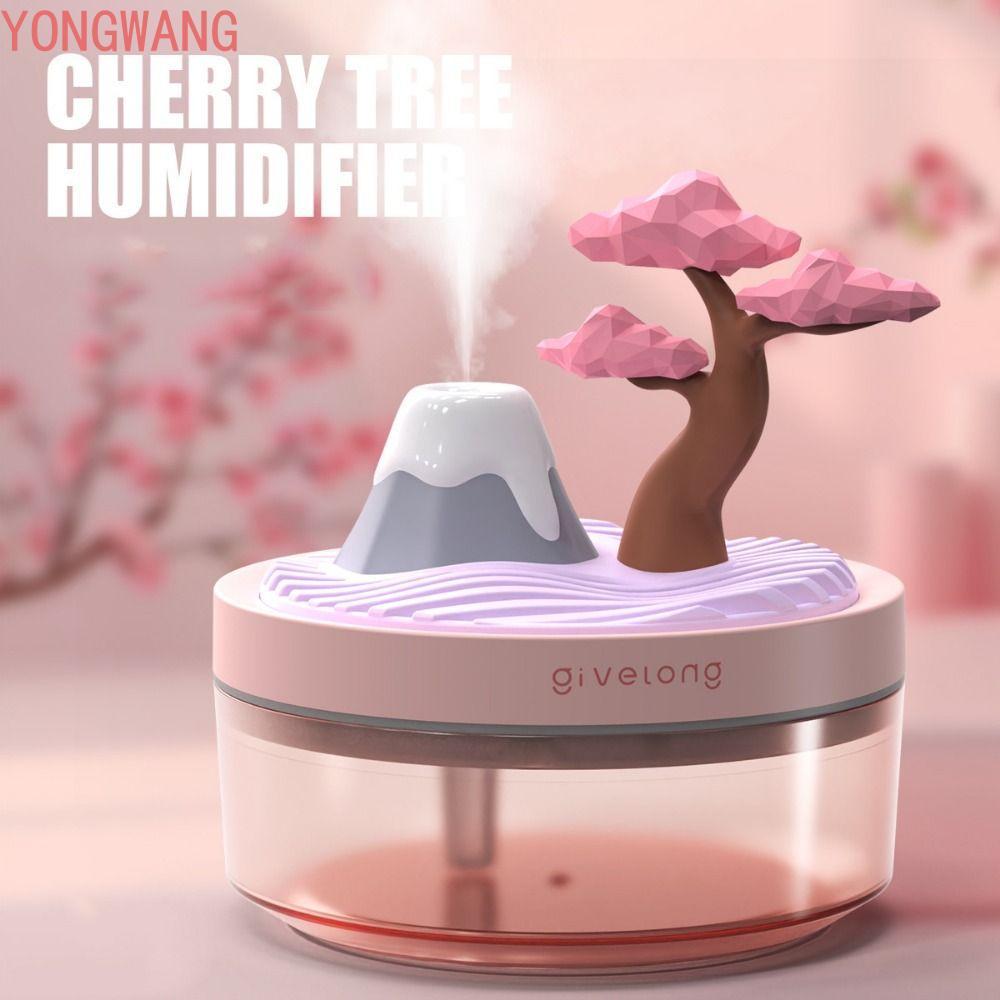 Máy tạo độ ẩm cảnh quan YONGWANG66ZX, Máy tạo độ ẩm không khí Mini hoạt hình sáng tạo, Sạc Type-c cá