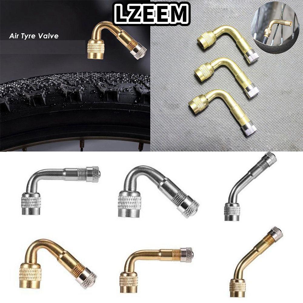 Thân van lốp khí bằng đồng LZEEM, Van xe đạp điện góc 45 / 90 / 135 độ nhiều màu, có bộ chuyển đổi m