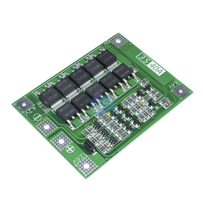 1 Cái / 2 Chiếc 3S 40A BMS Ban 11.1V 12.6V 18650 Bảng bảo vệ pin lithium có thể lái mũi khoan 40A hi