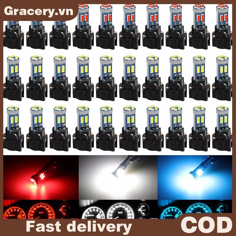 SPEEDO 10 Bóng Đèn LED T5 Siêu Sáng 7 Cụm Đo Tốc Độ Nhạc Cụ SMD 37 73 74 79 17 57 Bóng Đèn LED.