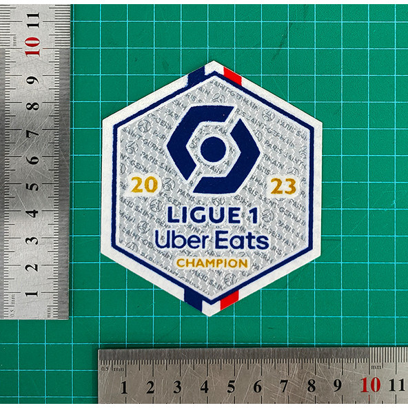 22-23 Ligue 1 Champion Patch Floch áo chuyển nhiệt (nhung)