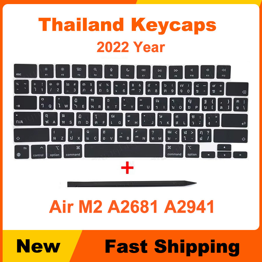 Laptop Mới A2681 A2941 Keycaps Chìa Khóa Cho Macbook Air M2 Thái Chìa Khóa 2022 Năm