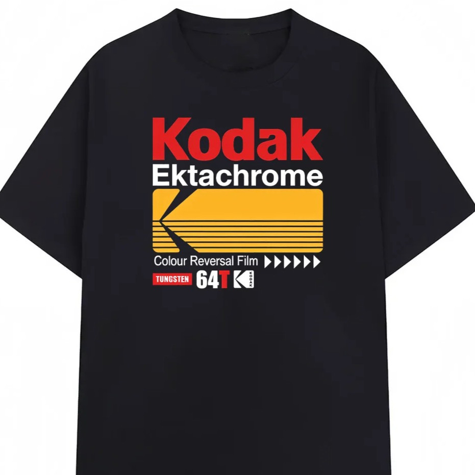 Kodak Kodak Kodak Mùa Hè Thương Hiệu Phong Cách Cotton Nguyên Chất Áo Thun Nam Phù Hợp Với Thoáng Kh
