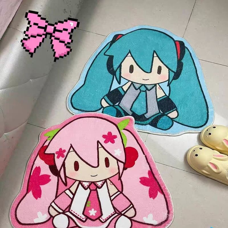 Miku Hatsune fufu Tự Chế Thảm Búp Bê Sakura Fufu Thảm Hai Chiều Hàng Hóa Thảm Giả Cashmere 5.30