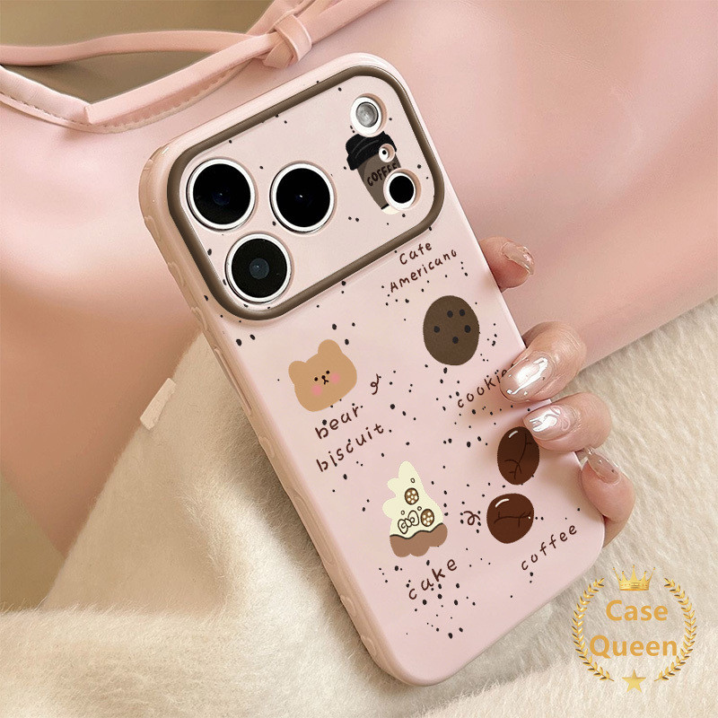 Tương thích với iPhone 16 14 15 13 11 12 17 Pro Max XR X XS Max Air 7 8 Plus SE Black Polka Dot Bear