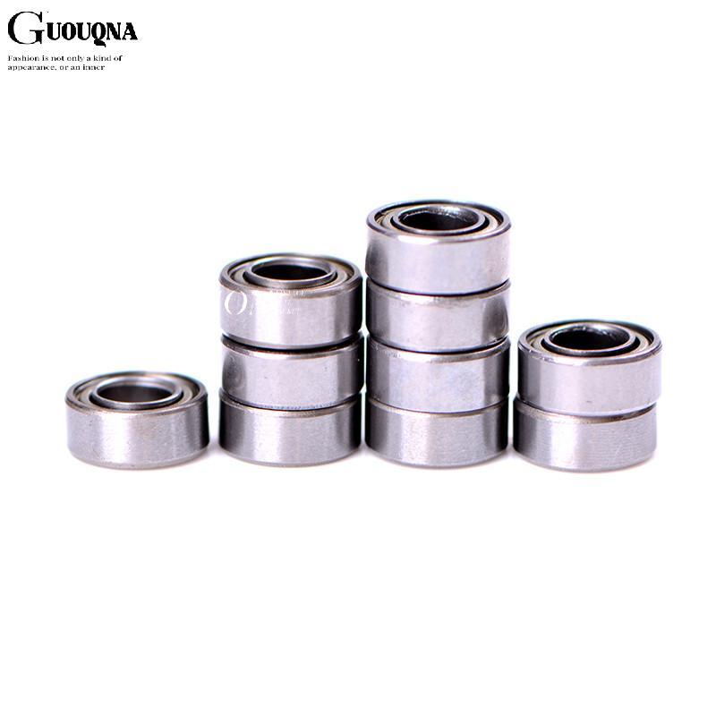 GUOUQNA 10 chiếc MR105ZZ L-1050 MR105 rãnh sâu bi 5x10x4 mm thu nhỏMR105ZZ Vòng bi ABEC-1 BASL