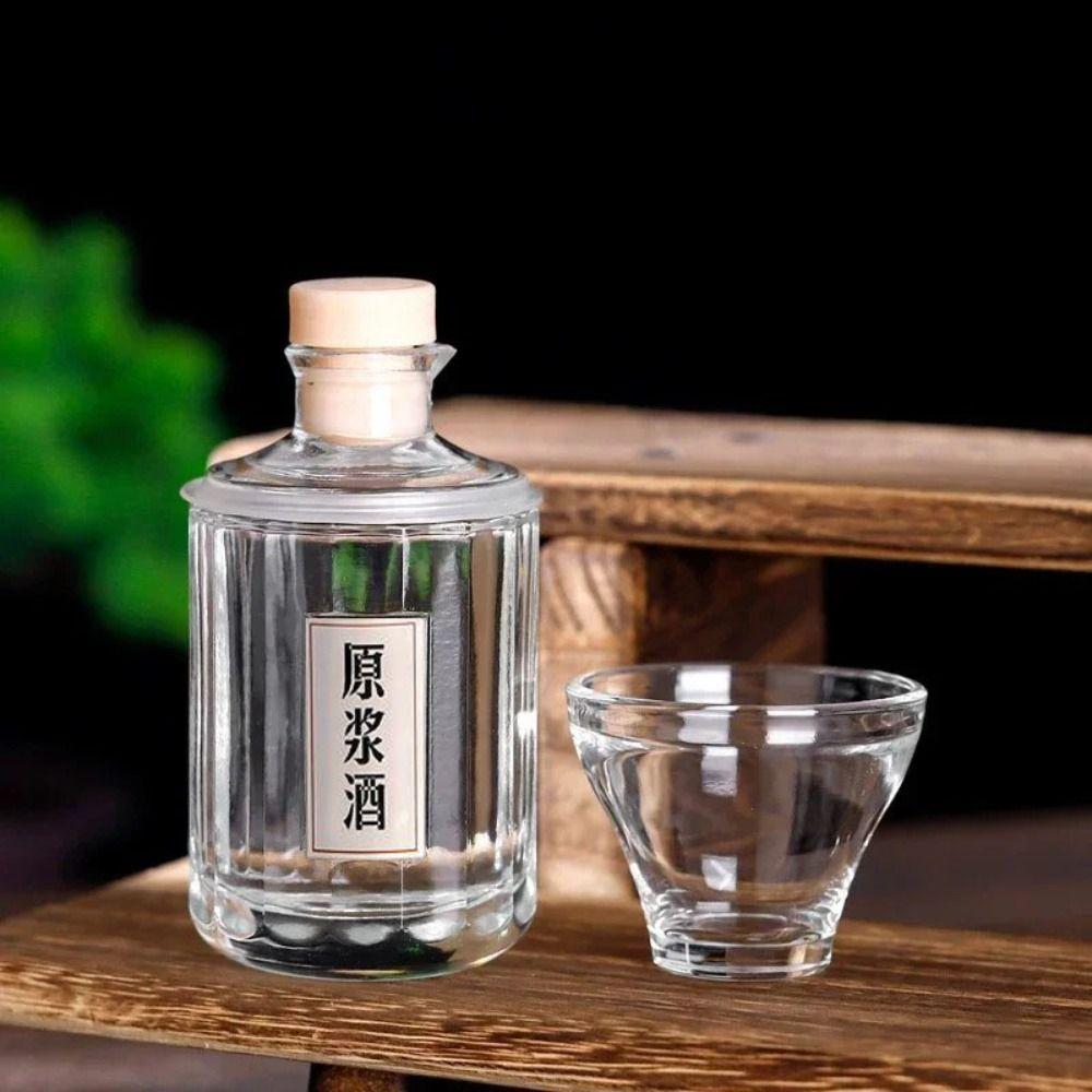 Bình đựng rượu PETPARADISE, Bình đựng rượu whisky Mini dễ thương, Barware Glass Clear 100ML Chai rượ