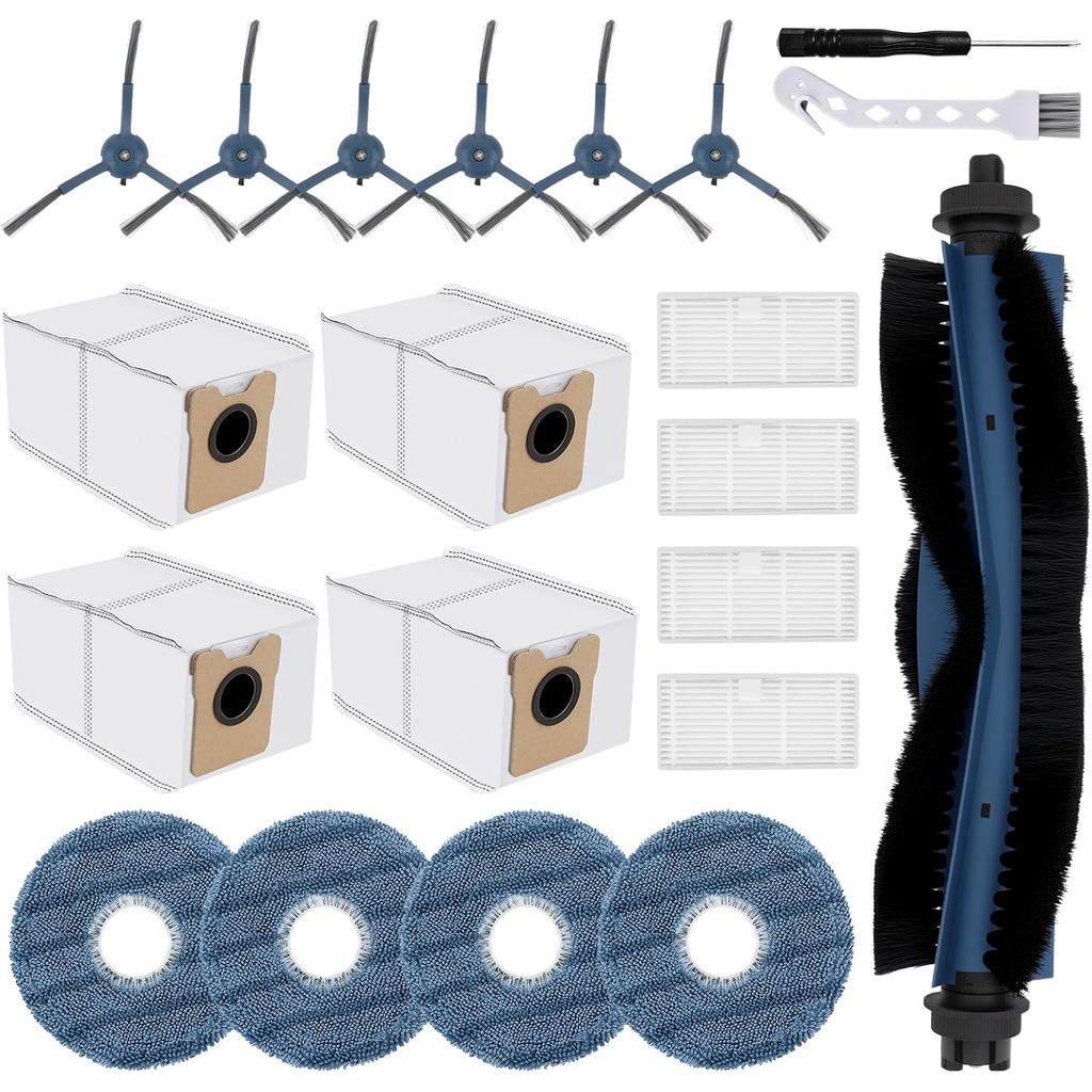 21 Gói Phụ Kiện Omni C20 Tương Thích Với Robot Hút Bụi Eufy Omni C20, Các Bộ Phận Thay Thế Bao Gồm 1