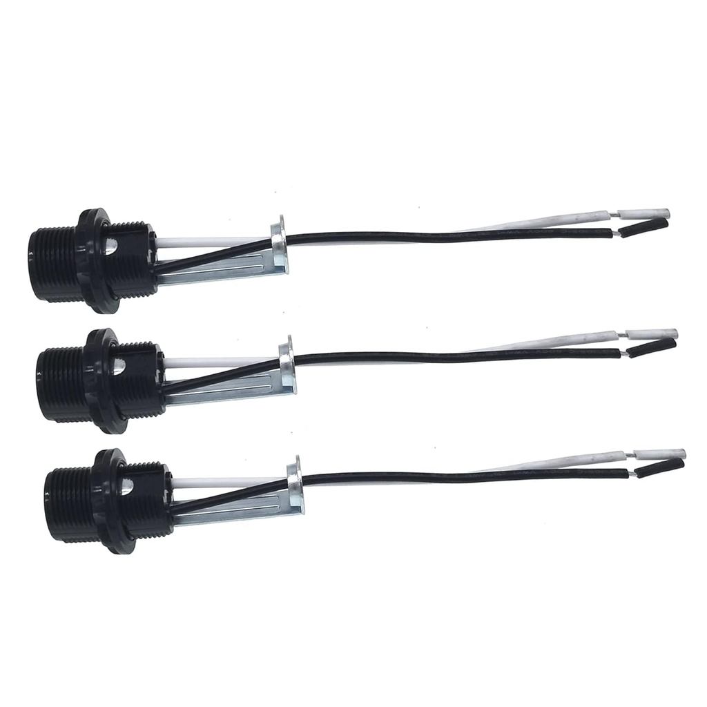 Ổ cắm đèn TDRTDD E12- Giá đỡ đèn E12 có dây dẫn 6 Inch, Ổ cắm đế Candelabra Phenolic cho bóng đèn LE