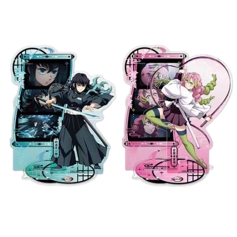 Demon Slayer Đôi Chèn Acrylic Standee Mitsuri Kanroji Muichiro Tokito Anime Hình Hàng Hóa Quà Tặng