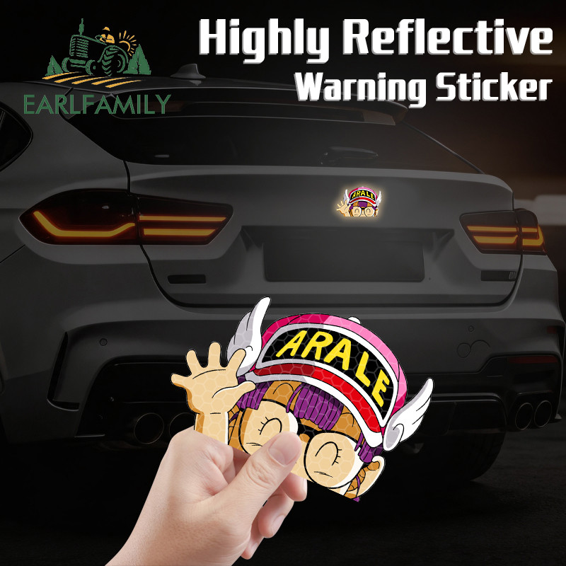 EARLFAMILY Arale Norimaki Phản Quang & Mangetic Xe Dán Xe Máy Chống Thấm Nước Phía Sau Kính Chắn Gió