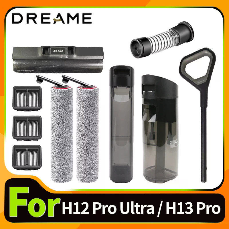 Phụ Kiện Chính Hãng Cho Dreame H12 Pro Ultra / H13 Pro Ướt Khô Bình Nước Bàn Chải Con Lăn HEPA Lọc G
