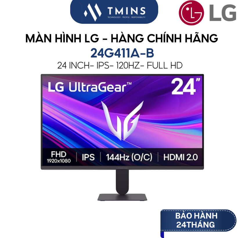 Màn hình LG 24G411A-B (24 inch/ IPS/ 144Hz/ HDR10) - Hàng chính hãng