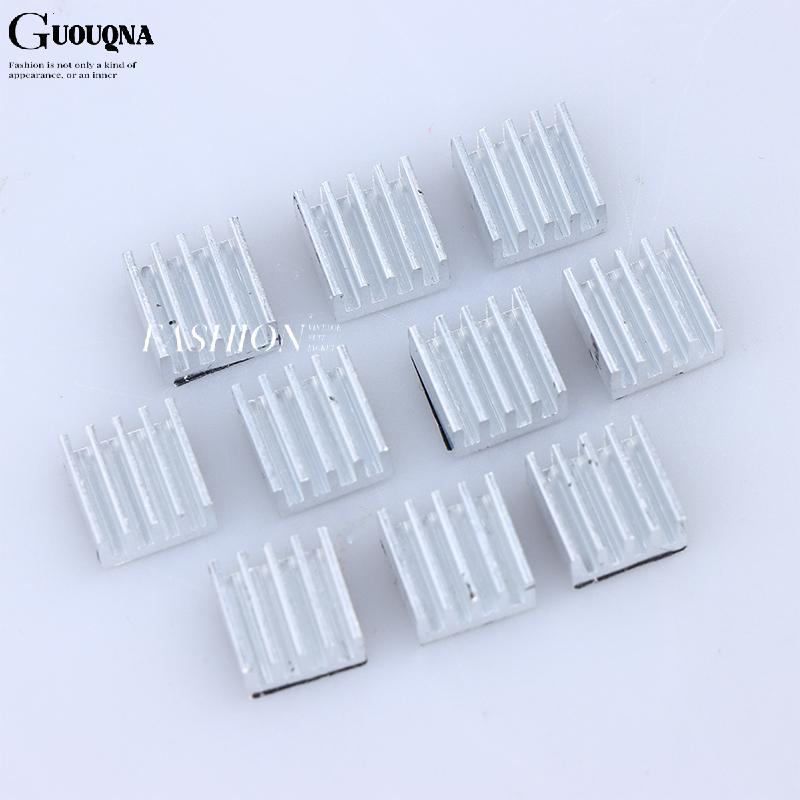 GUOUQNA 10 Chiếc A4988 Trình Điều Khiển Bước Tản Nhiệt Nhôm Tản Nhiệt Làm Mát Tản Nhiệt 3D Bộ Phận M