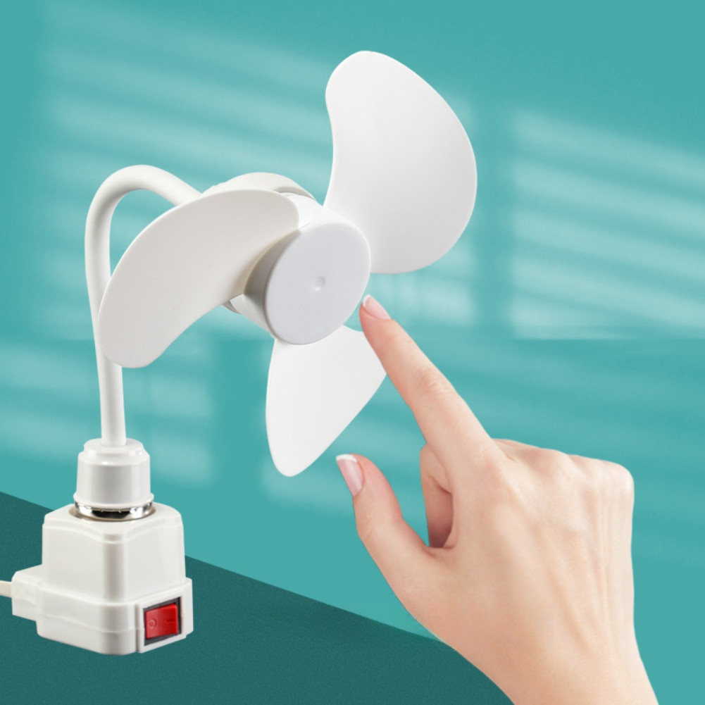 【COLORFUL】Socket Fan Easy Installation Energy Efficient Brushless DC Motor Quiet Operation