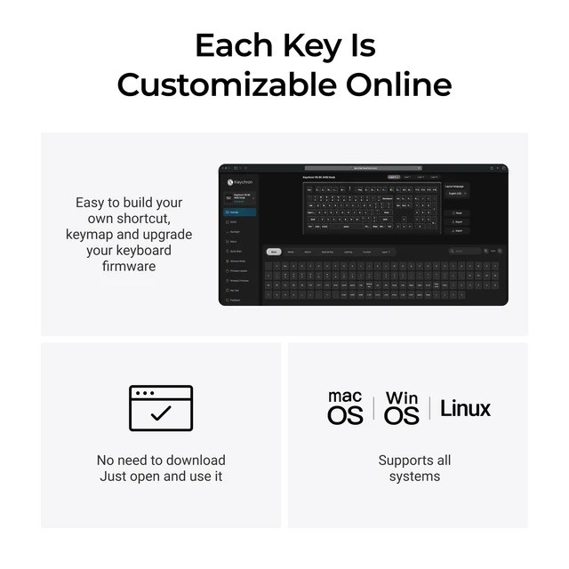 Bàn Phím Cơ Keychron V6 8K QMK Wired Custom Keyboard RGB Hotswap Chính Hãng | BigBuy360 - bigbuy360.vn