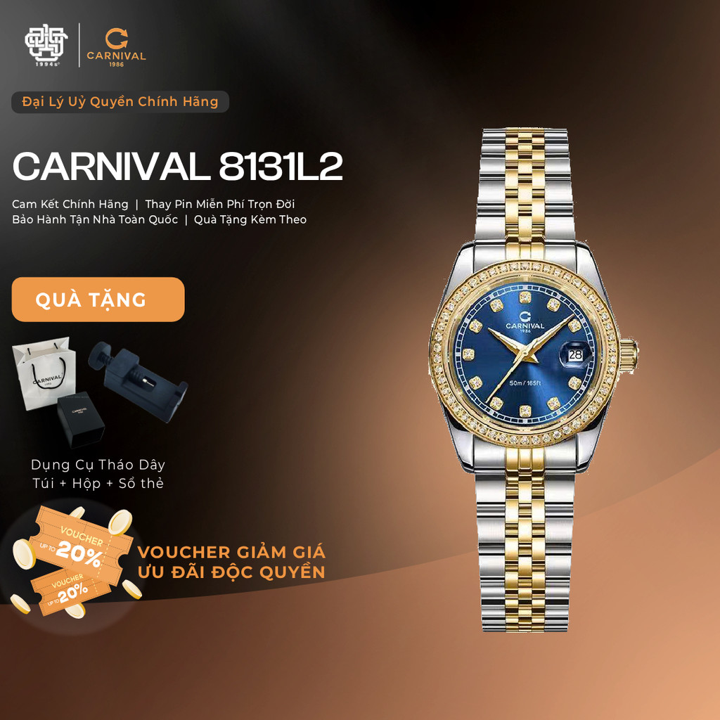 Đồng Hồ Nữ Carnival 8131L2-CV-X  Hàng Chính Hãng 1994s WATCH