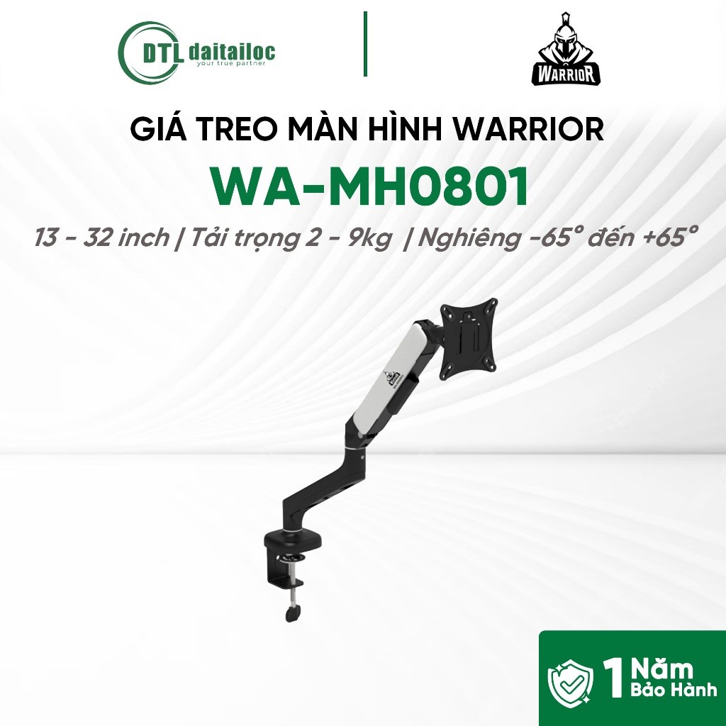 GIÁ TREO MÀN HÌNH WARRIOR WA-MH0801 Đen | Chính hãng | Bảo hành 12 tháng