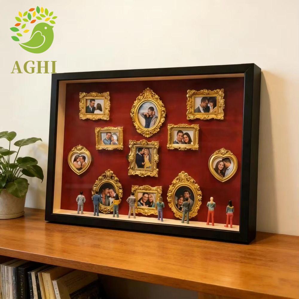 BLAZELINK Shadow Box Frame Kit, Mini Figurines Frames DIY Mini Museum Box, DIY Kit Handmade Craft Hì