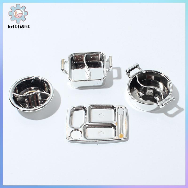 TRÁI 1 / 12 Nhà Búp Bê Mô Phỏng Nồi Canh Nhà Búp Bê Mini Lẩu Bộ Đồ Ăn Búp Bê Nhà Bếp Phụ Kiện Nấu Ăn