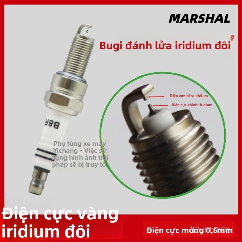 Thích hợp cho Haojue Suzuki Liqi. GW250/DL250/GSX250Bugi kép iridium cho xe máy