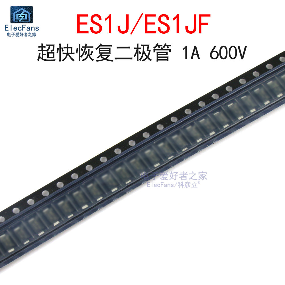 ((50 Chiếc) ES1J / ES1JF Diode Phục Hồi Siêu Nhanh 1A 600V Miếng Dán Siêu Mỏng SMAF Bao Bì