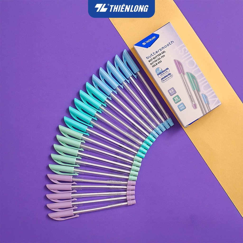 [HÀNG TẶNG - KHÔNG ĐẶT] Bút gel B - Buttersmooth Gel Thiên Long GELB-035 - Premium Tip viết êm, trơn