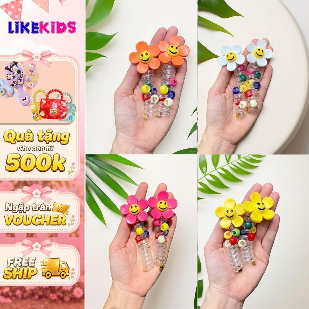 CỘT XOẮN lò xo hoạ tiết cute cho bé - LikeKids